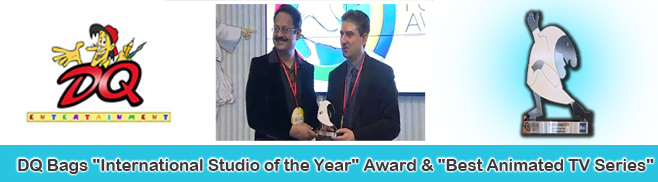 DQ Bags 2 International Awards at the 16th ceremony of Cartoons on the Bay, Italy 2012